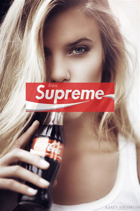 supreme wallpaper iPhone girl